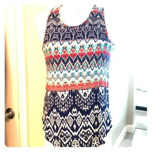 Akira Multicolored tank tunic